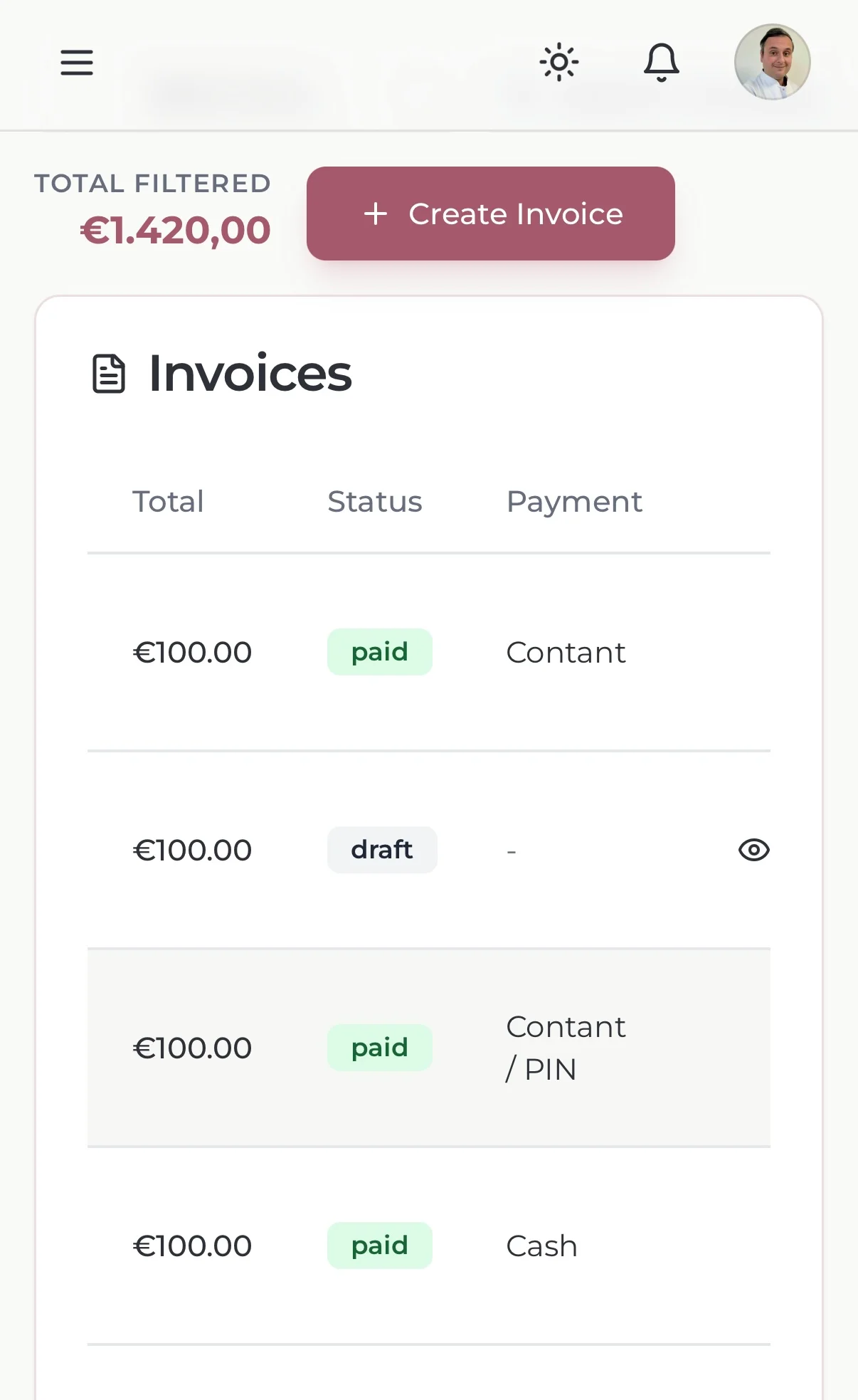 invoice system